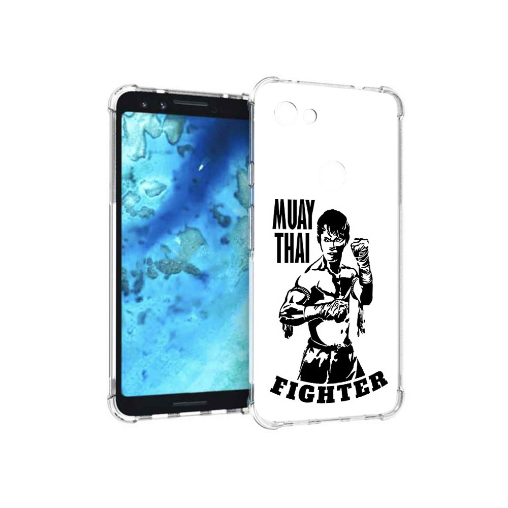 

Чехол MyPads Tocco для Google Pixel 3 Единоборства муайтай, Прозрачный, Tocco