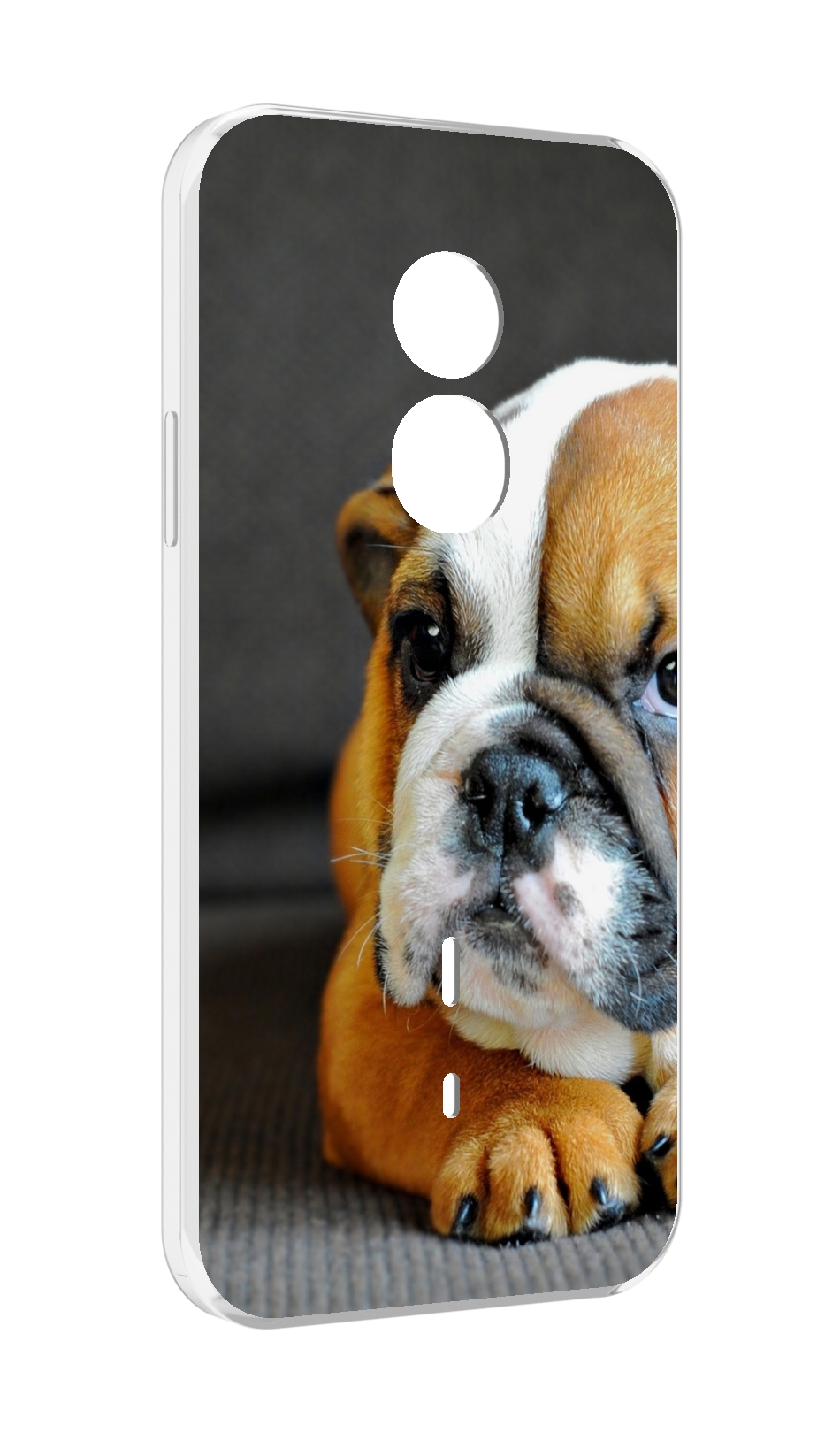 

Чехол MyPads англиискии бульдор для Doogee S51, Прозрачный, Tocco