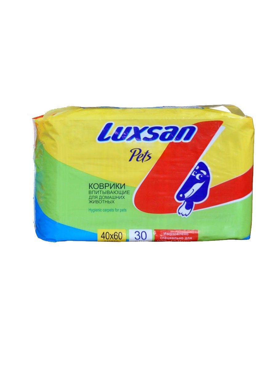 Пеленки для собак одноразовое LUXSAN 60 x 40 см, 30 шт