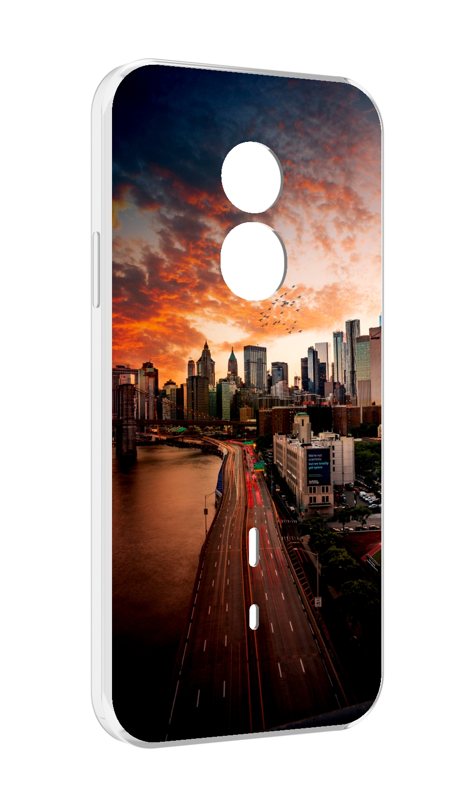 

Чехол MyPads американский город фото для Doogee S51, Прозрачный, Tocco