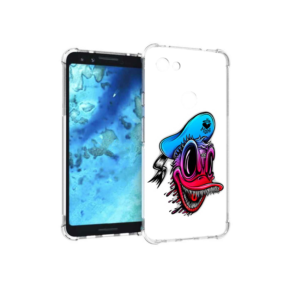 

Чехол MyPads Tocco для Google Pixel 3 Дональд, Прозрачный, Tocco