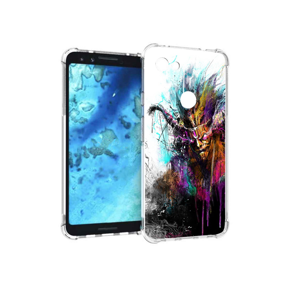 

Чехол MyPads Tocco для Google Pixel 3 яркий дьявол, Прозрачный, Tocco