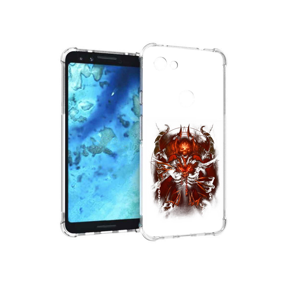 

Чехол MyPads Tocco для Google Pixel 3 яркий демон, Прозрачный, Tocco