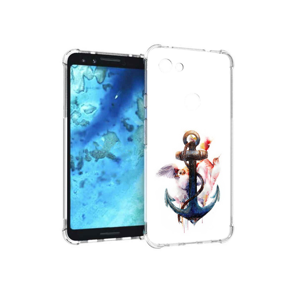 

Чехол MyPads Tocco для Google Pixel 3 якорь с птицами, Прозрачный, Tocco