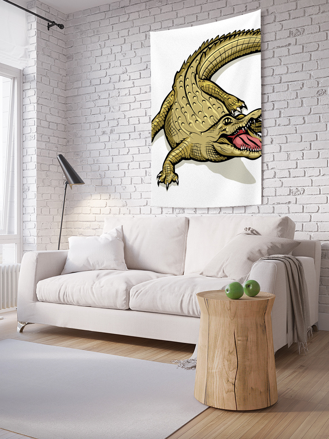 

Вертикальное фотопанно на стену JoyArty Злой крокодил 100x150 см, Злой крокодил