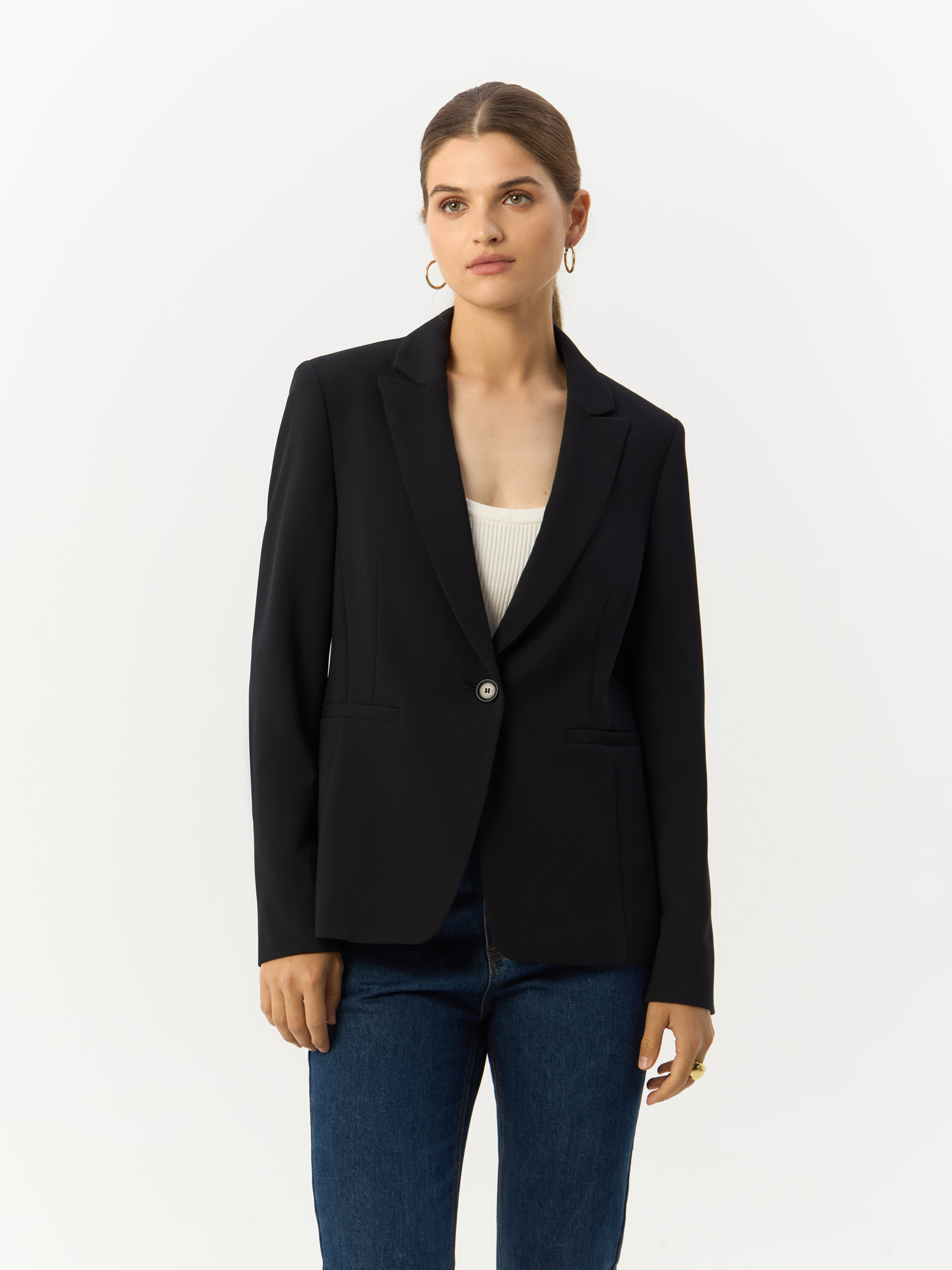 

Пиджак женский Gerry Weber 935021-31340 чёрный, 42, Черный, 935021-31340