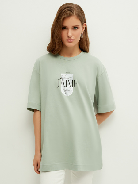 

Футболка женская ZARINA 2367526426 зеленая XS, 2367526426