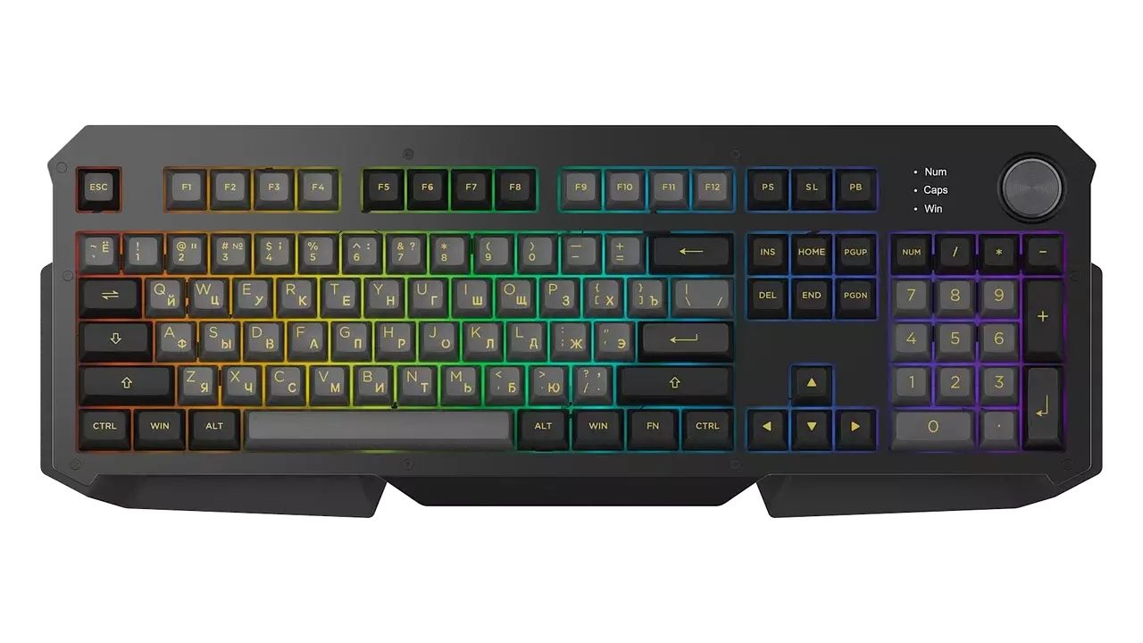 Игровая клавиатура AKKO 6104S Black&Gold RU RGB