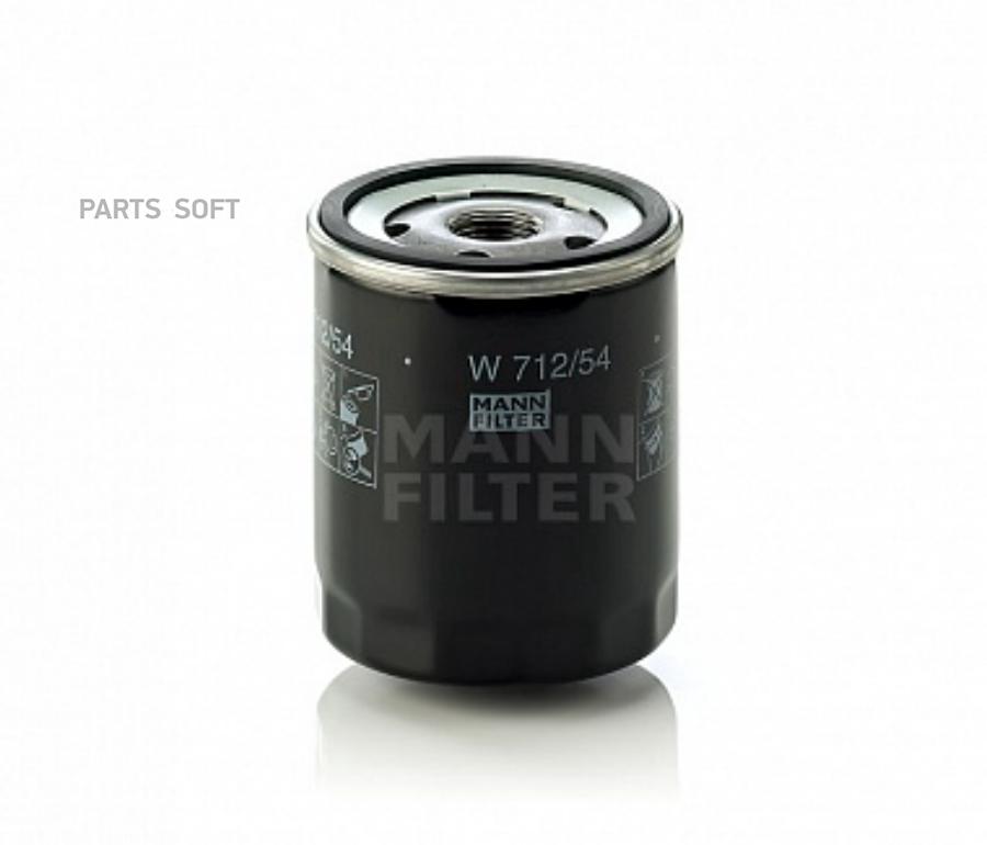 

Фильтр Масляный Mann W 712/54 MANN-FILTER арт. W 712/54