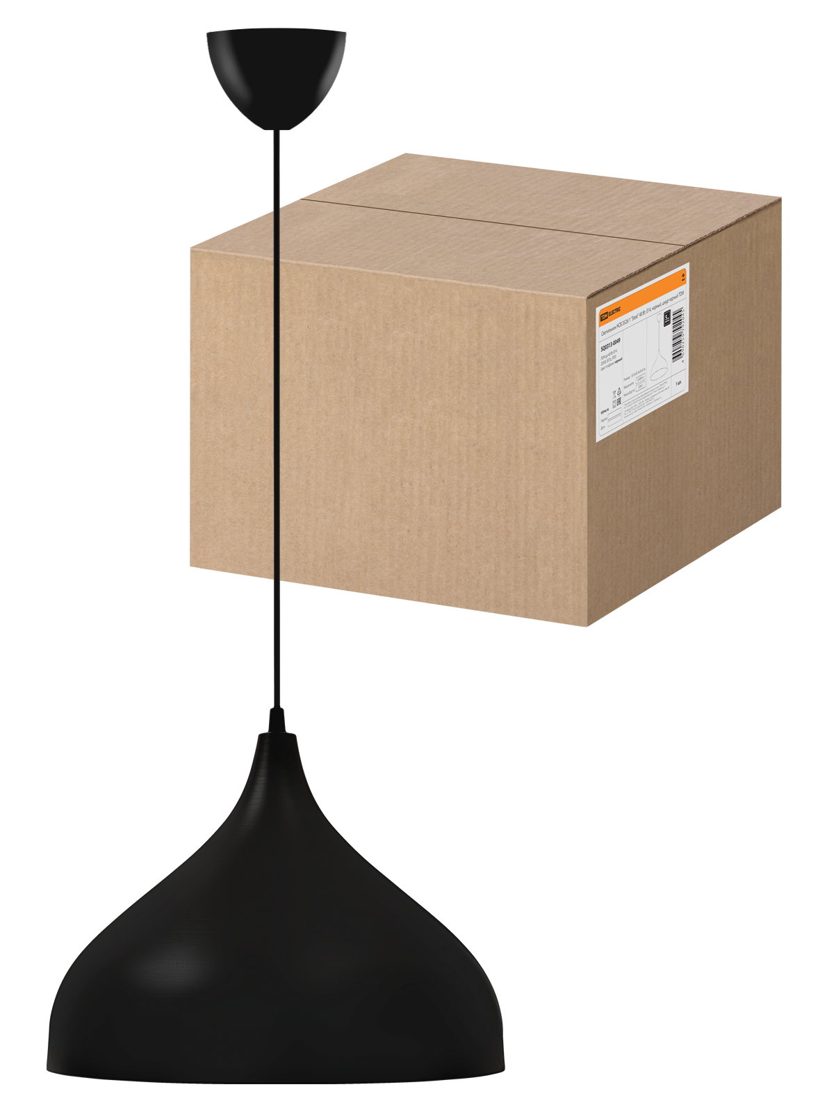 

Светильник TDM ELECTRIC НСБ 3526/1 "Steel" 40 Вт Е14 черный шнур черный SQ0313-0049