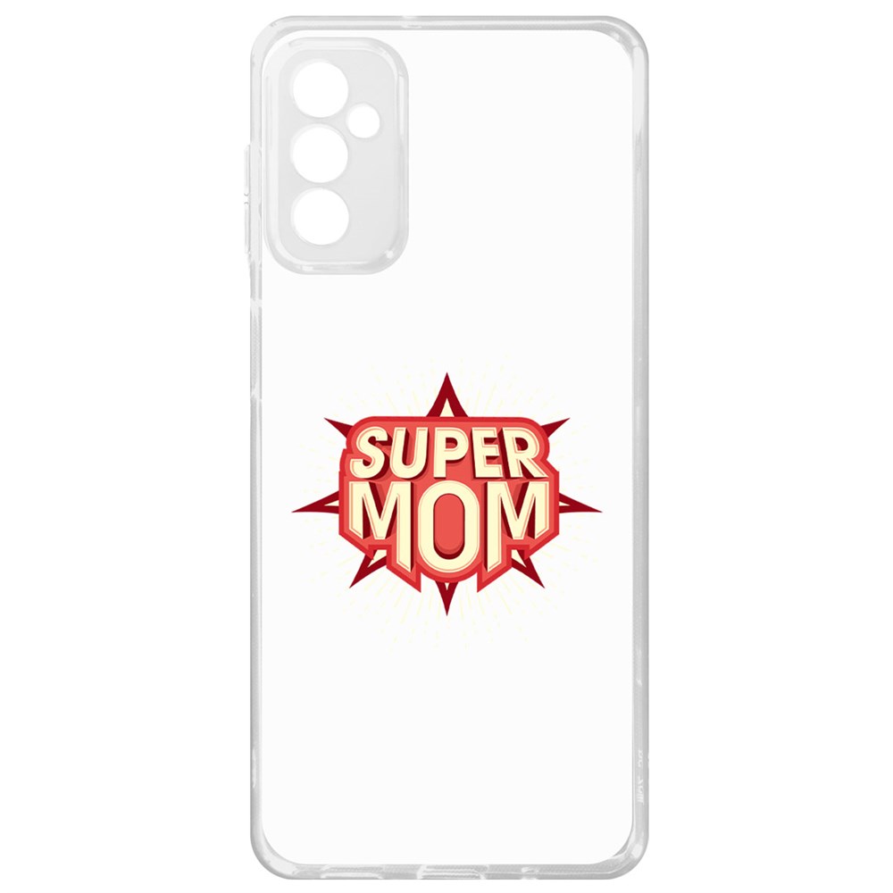 фото Чехол-накладка krutoff clear case супер мама для samsung galaxy m52 (m525)