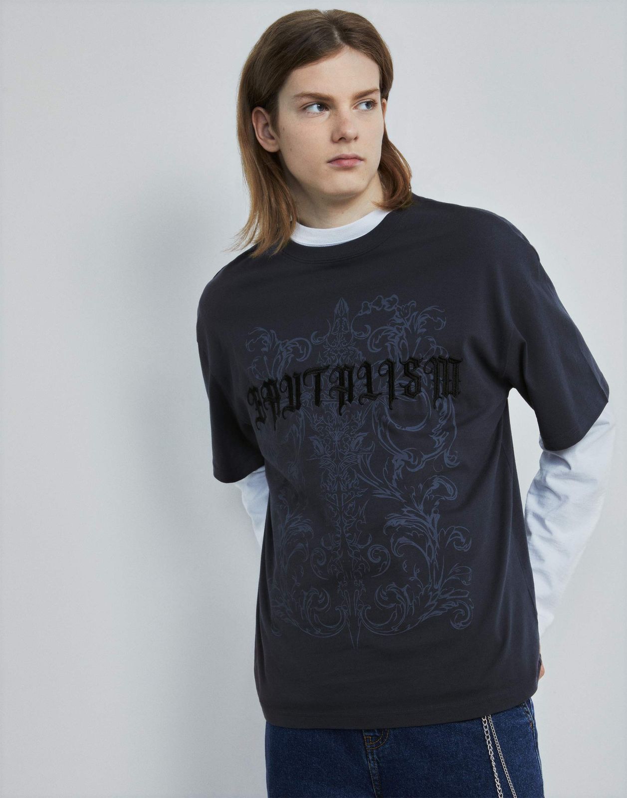 

Футболка детская Gloria Jeans BKT014948, серый, 122, BKT014948