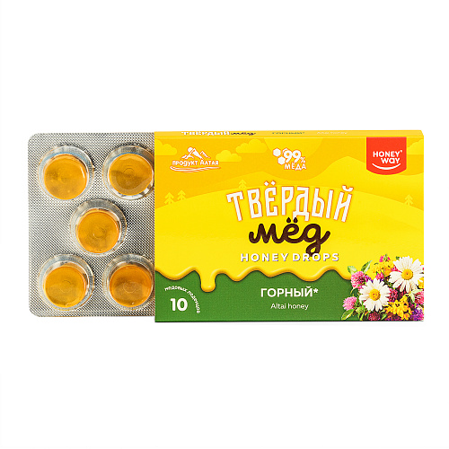 

Мёд Твёрдый Honeyway Горное Разнотравье 30 Г