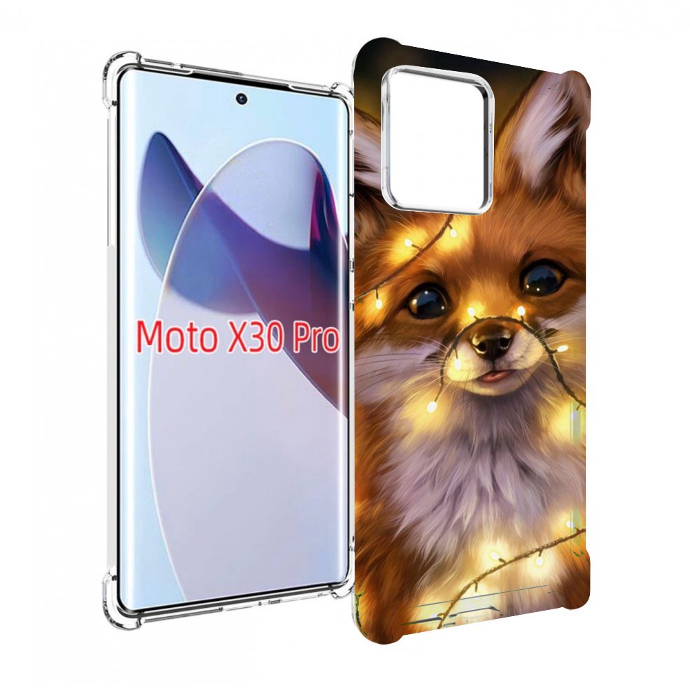 

Чехол MyPads Лисенок-в-гирлянде для Motorola Moto X30 Pro, Прозрачный, Tocco
