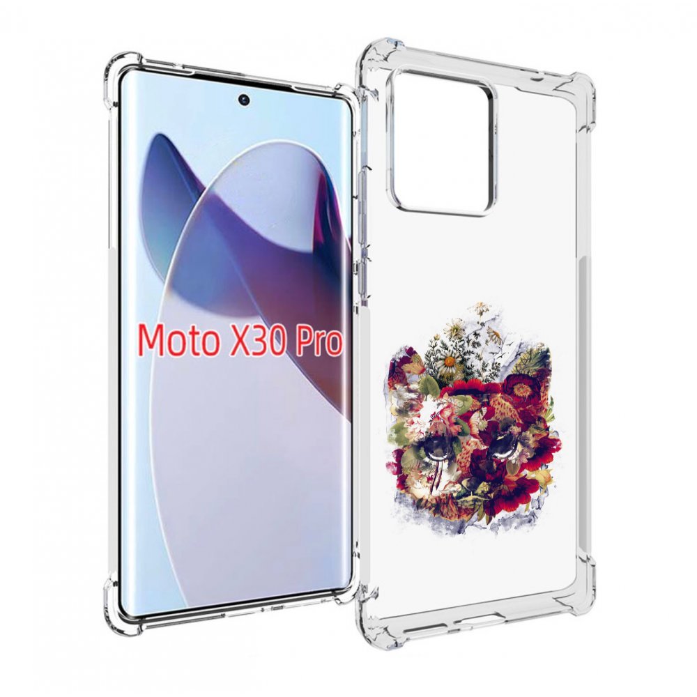 

Чехол MyPads Лиса в цветах-2 для Motorola Moto X30 Pro, Прозрачный, Tocco