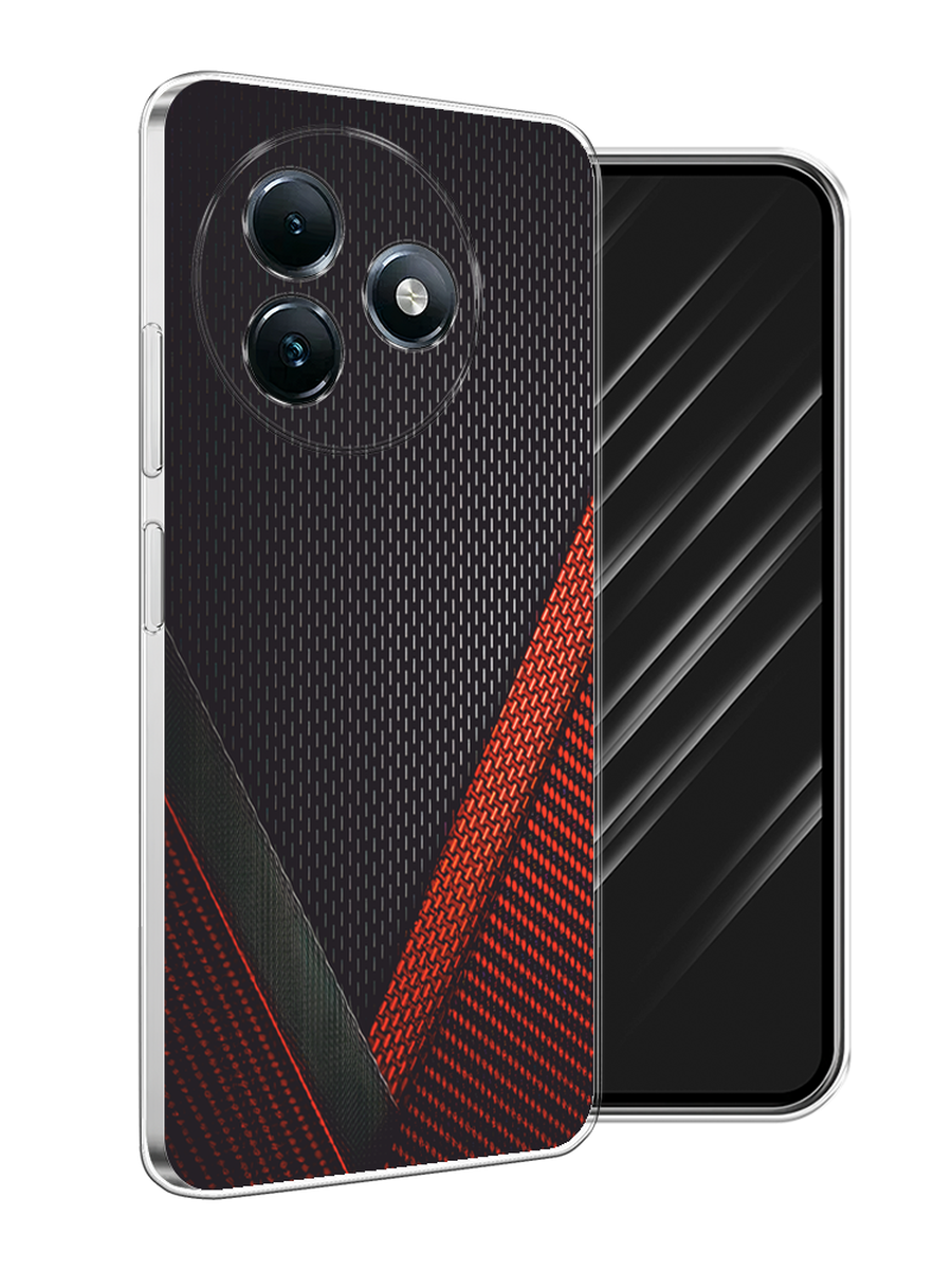 

Чехол Awog на Itel S24 "Красный карбон", Черный;красный, 3202050-1