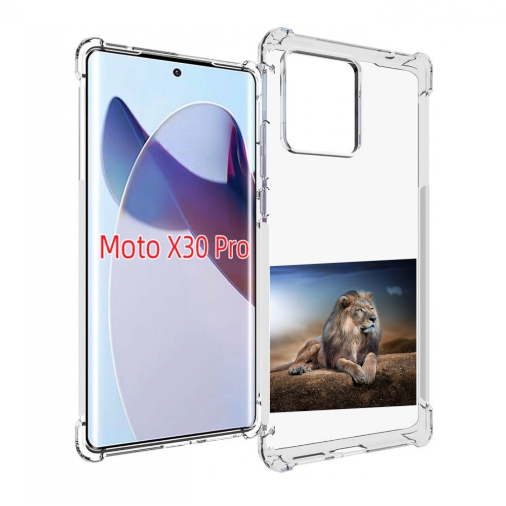 

Чехол MyPads Лев-наблюдает для Motorola Moto X30 Pro, Прозрачный, Tocco