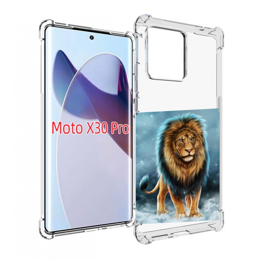 

Чехол MyPads Лев-в-тумане для Motorola Moto X30 Pro, Прозрачный, Tocco