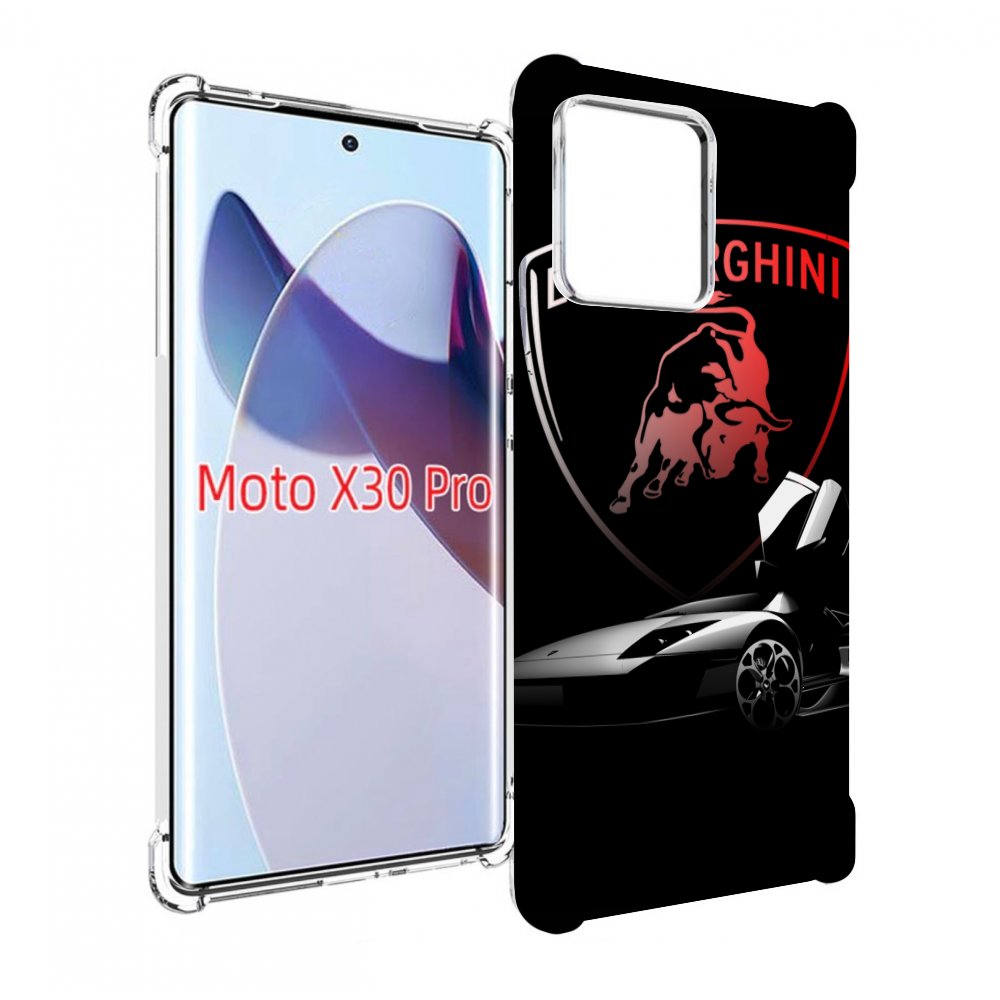 

Чехол MyPads Ламборгини-black мужской для Motorola Moto X30 Pro, Прозрачный, Tocco
