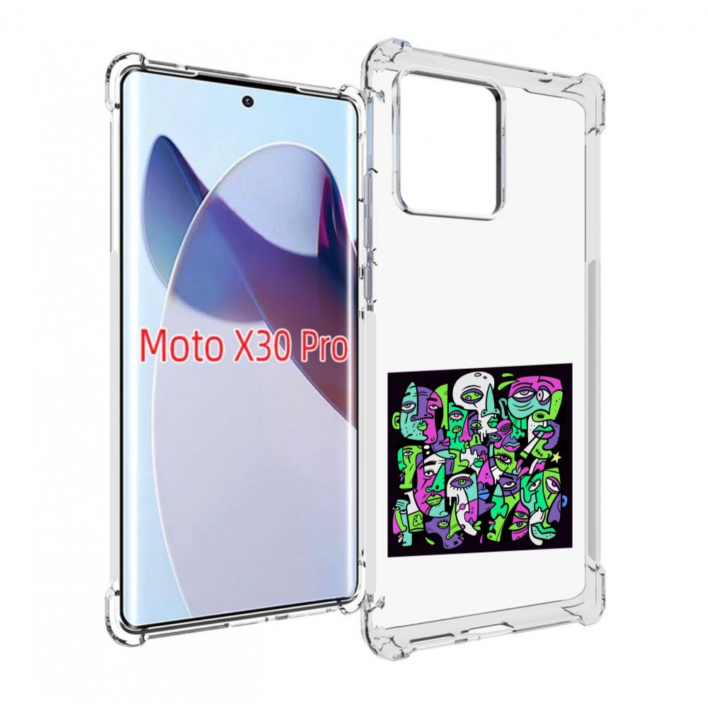 

Чехол MyPads Кривой эфир ATL для Motorola Moto X30 Pro, Прозрачный, Tocco