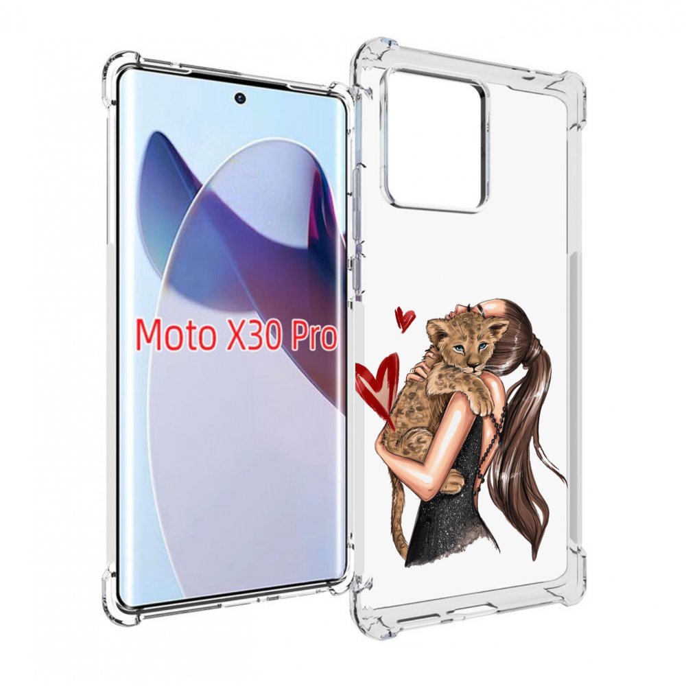 

Чехол MyPads Кошачья-любовь для Motorola Moto X30 Pro, Прозрачный, Tocco