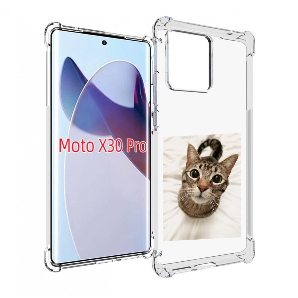 

Чехол MyPads Котик для Motorola Moto X30 Pro, Прозрачный, Tocco