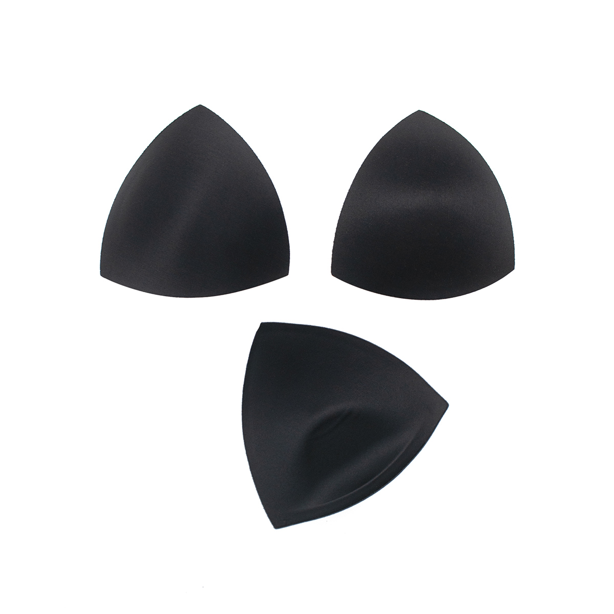 Чашечки треуг. без уступа с наполнением и эфф. Push-up, р. 65 черный FC-72.18