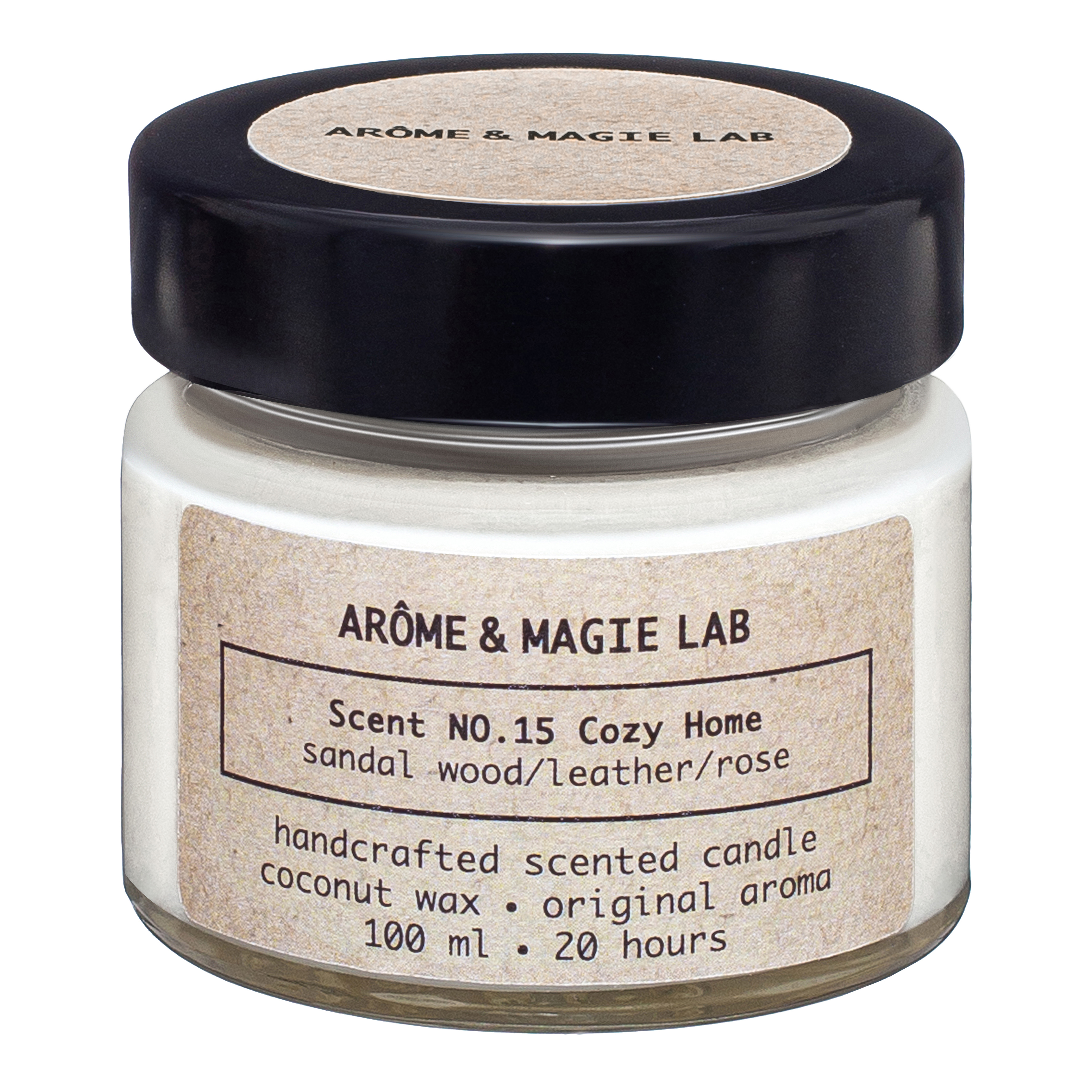 

Свеча ароматическая AROME & MAGIE LAB Scent NO.15 Cozy Home, 100 мл, АМ