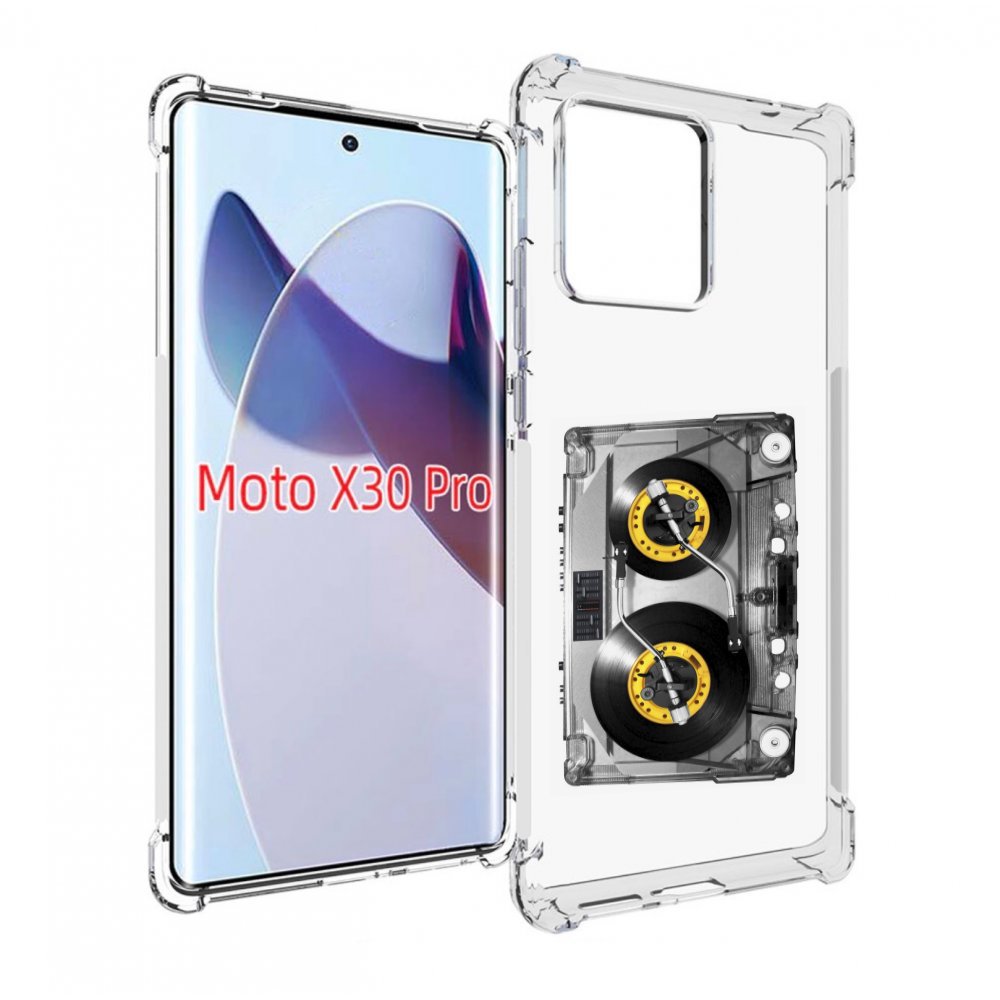 

Чехол MyPads Кассета музыкальная для Motorola Moto X30 Pro, Прозрачный, Tocco