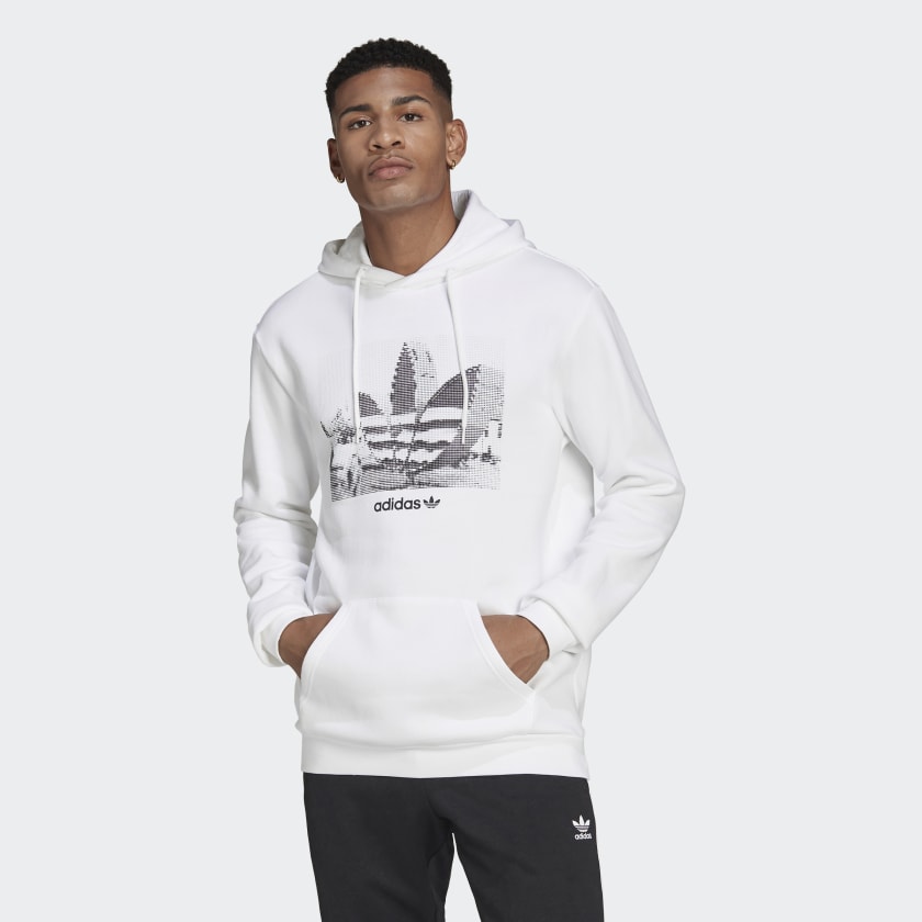 

Худи мужское Adidas HC7164 белое S, Белый, HC7164
