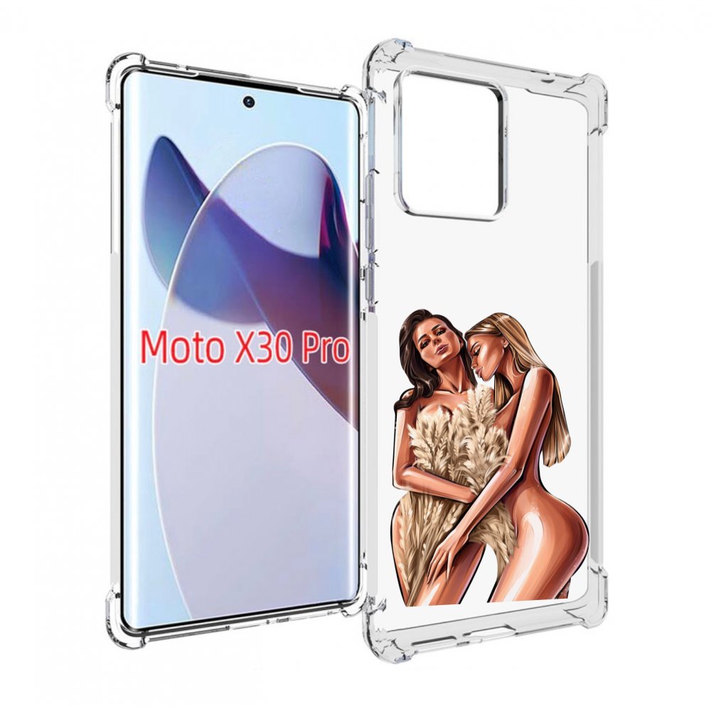 

Чехол MyPads Иллюстрированные-девушки женский для Motorola Moto X30 Pro, Прозрачный, Tocco