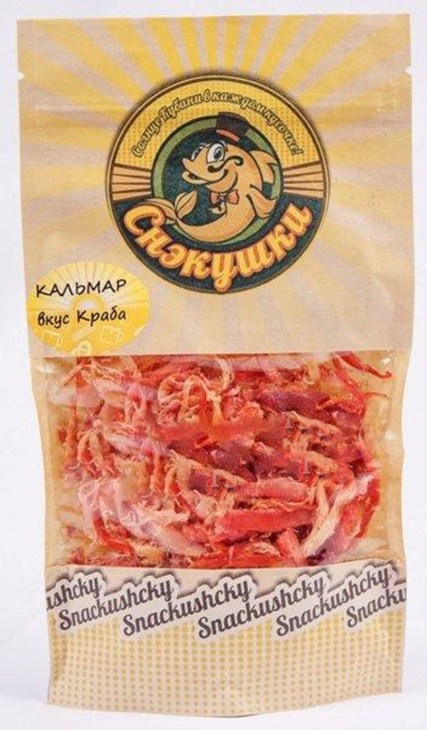 

Кальмар Снэкушки стружка, со вкусом краба, 100 г