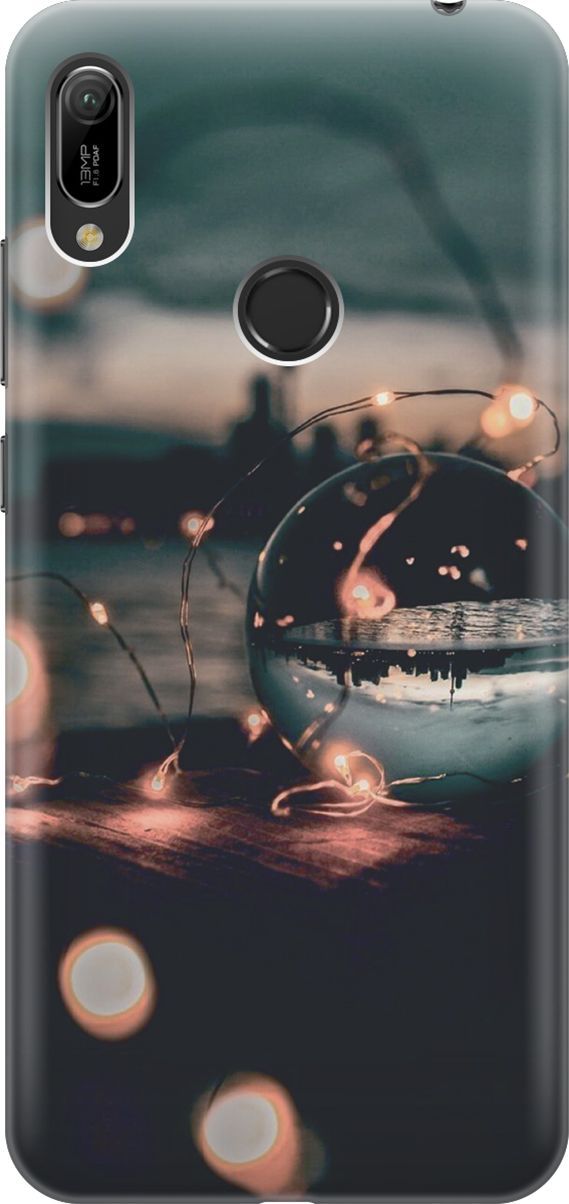

Чехол на Honor 8A/8A Pro/Huawei Y6 (2019)/Y6 Prime (2019) "Вечер, отдых", Бежевый;черный, 4502