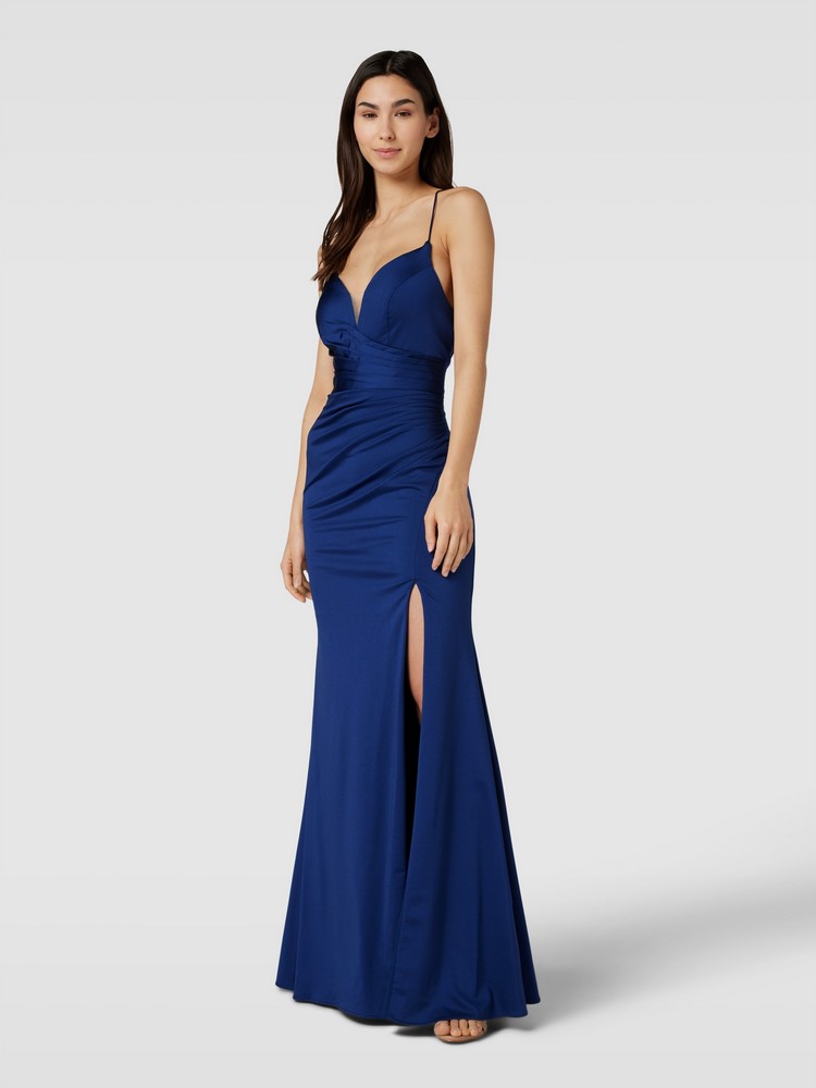 

Платье женское Laona 25241-1525 синее 34 EU, Синий, 25241-1525