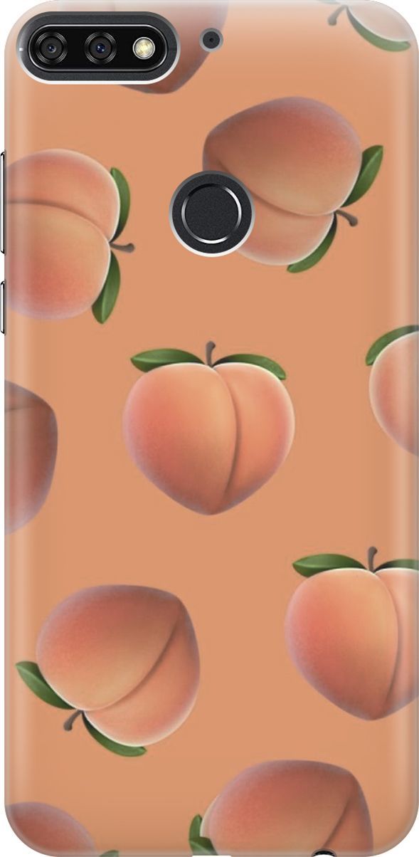 

Чехол на Honor 7C/7A Pro/Huawei Y6 Prime (2018) "Падающие персики", 6005