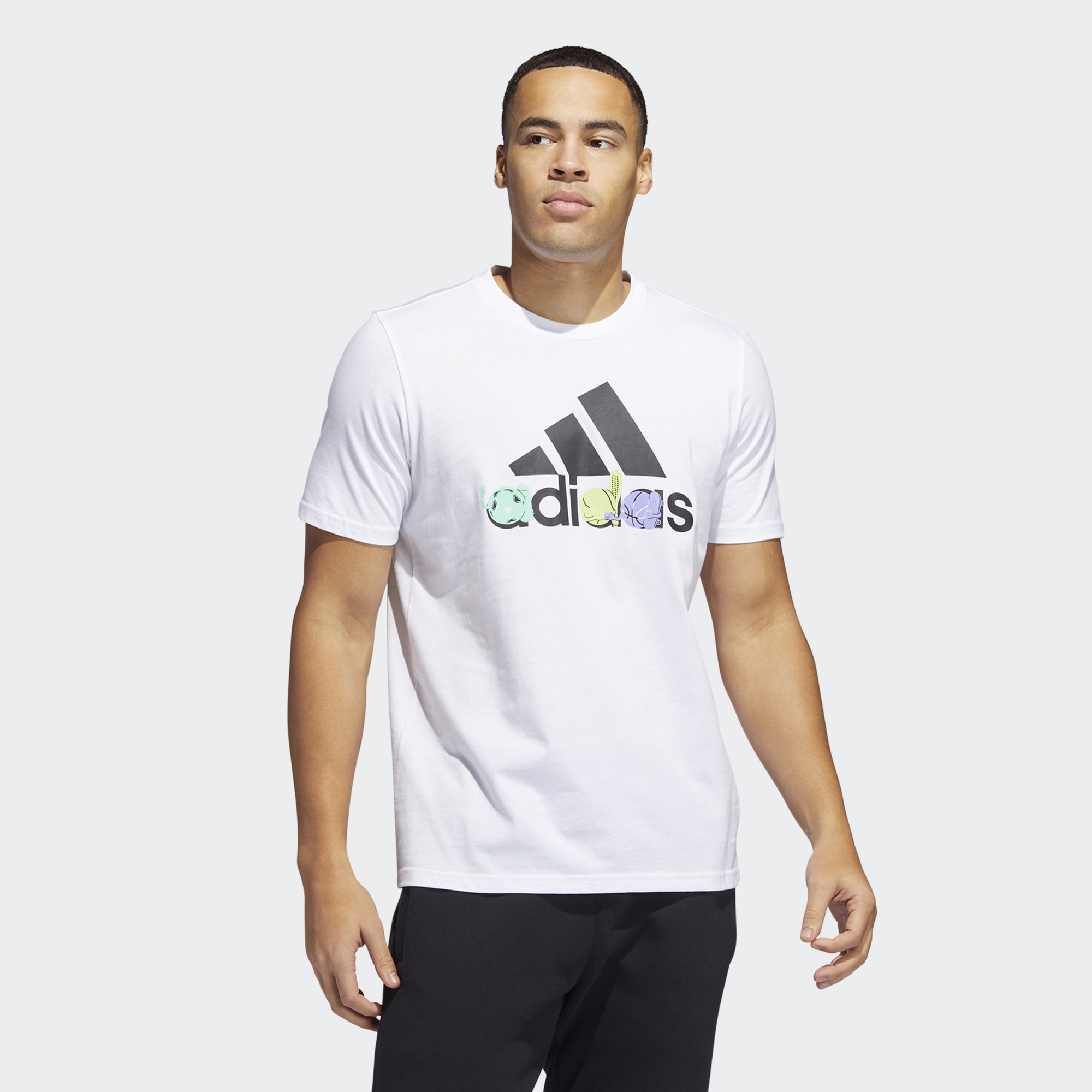 фото Футболка мужская adidas he4838 белая xl