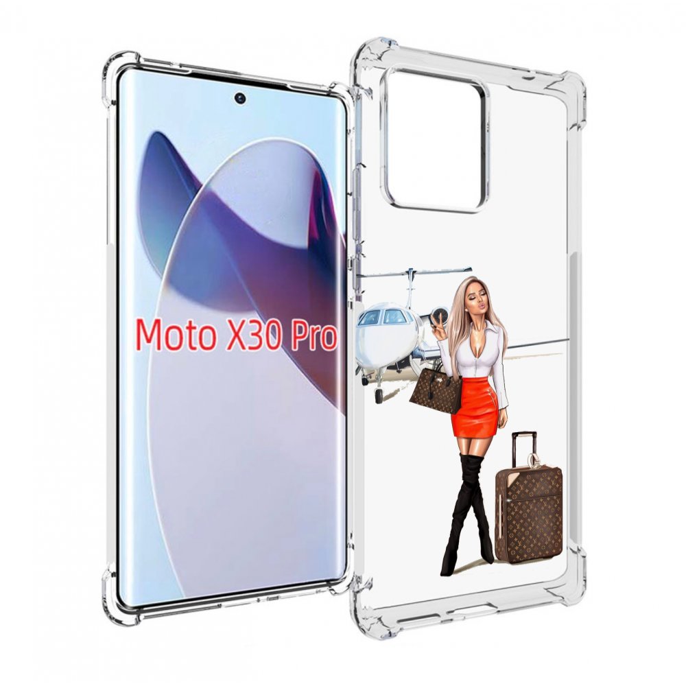 

Чехол MyPads Деловая-девушка женский для Motorola Moto X30 Pro, Прозрачный, Tocco
