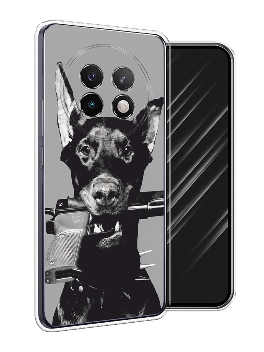 

Чехол Awog на Realme 13+ "Доберман", Серый, 2518750-1