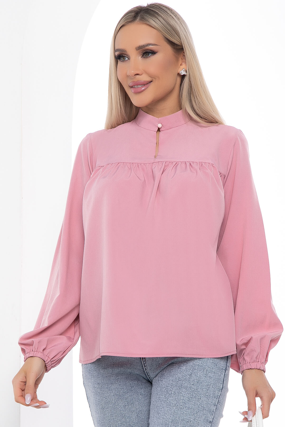 

Блуза женская LT Collection Тонкости стиля розовая 46 RU, Розовый, Тонкости стиля