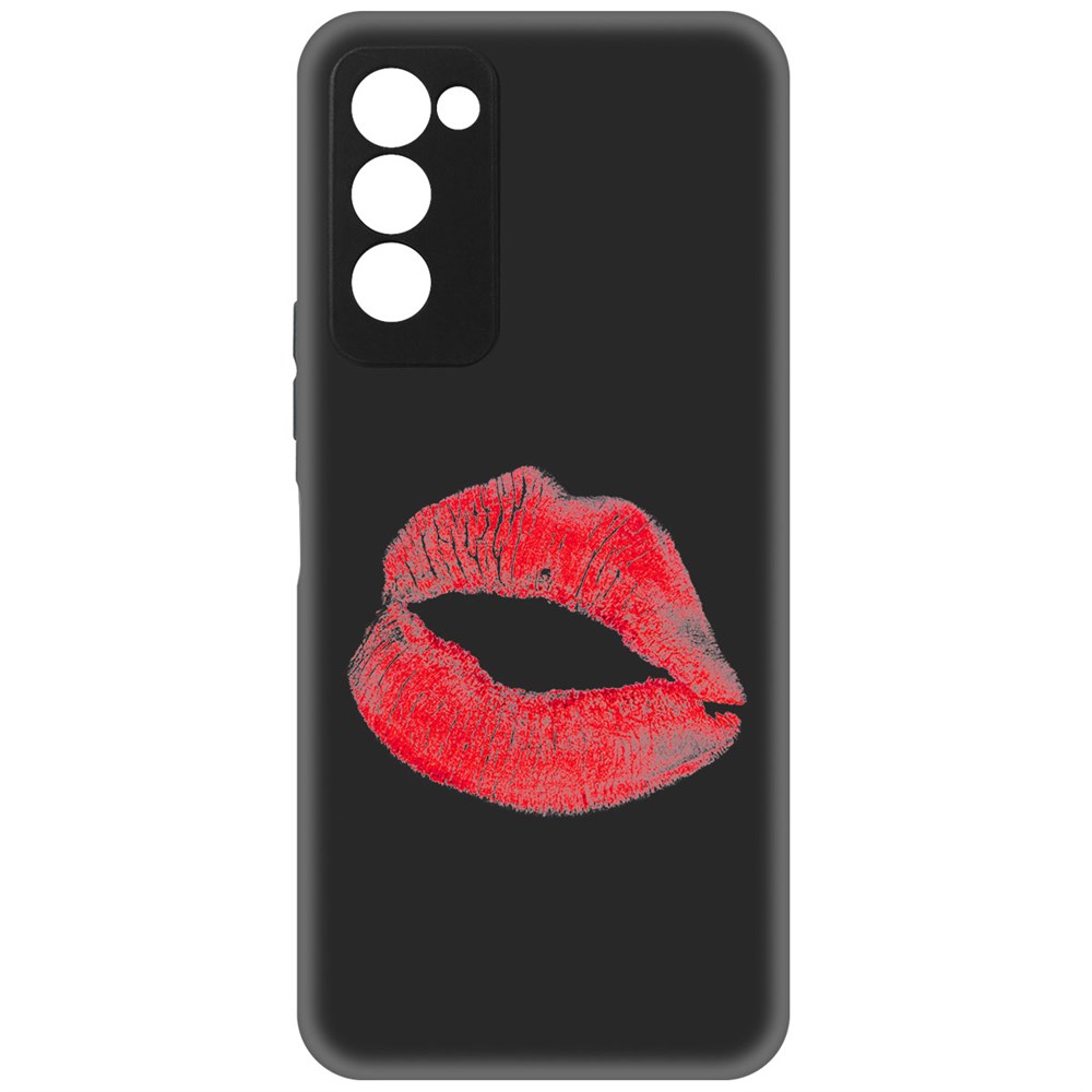 

Чехол-накладка Софт След помады для TECNO Camon 18, Черный