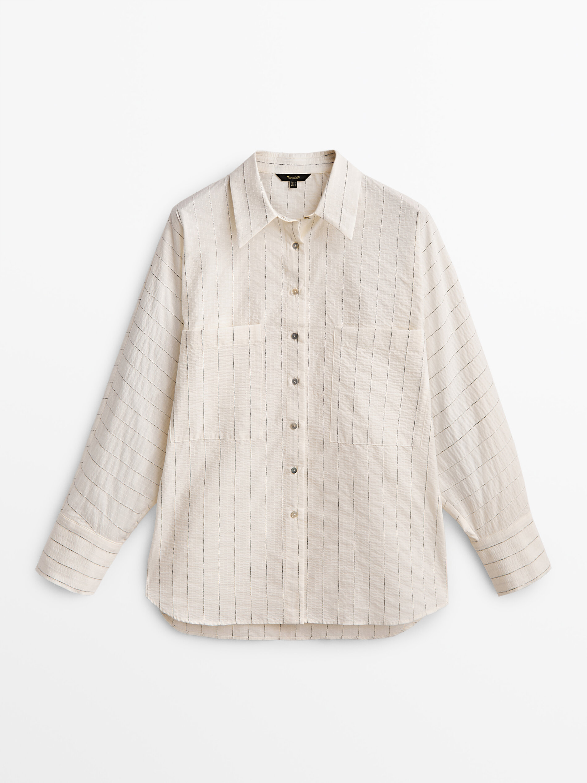 

Рубашка женская Massimo Dutti 05183592250 белая S, 05183592250