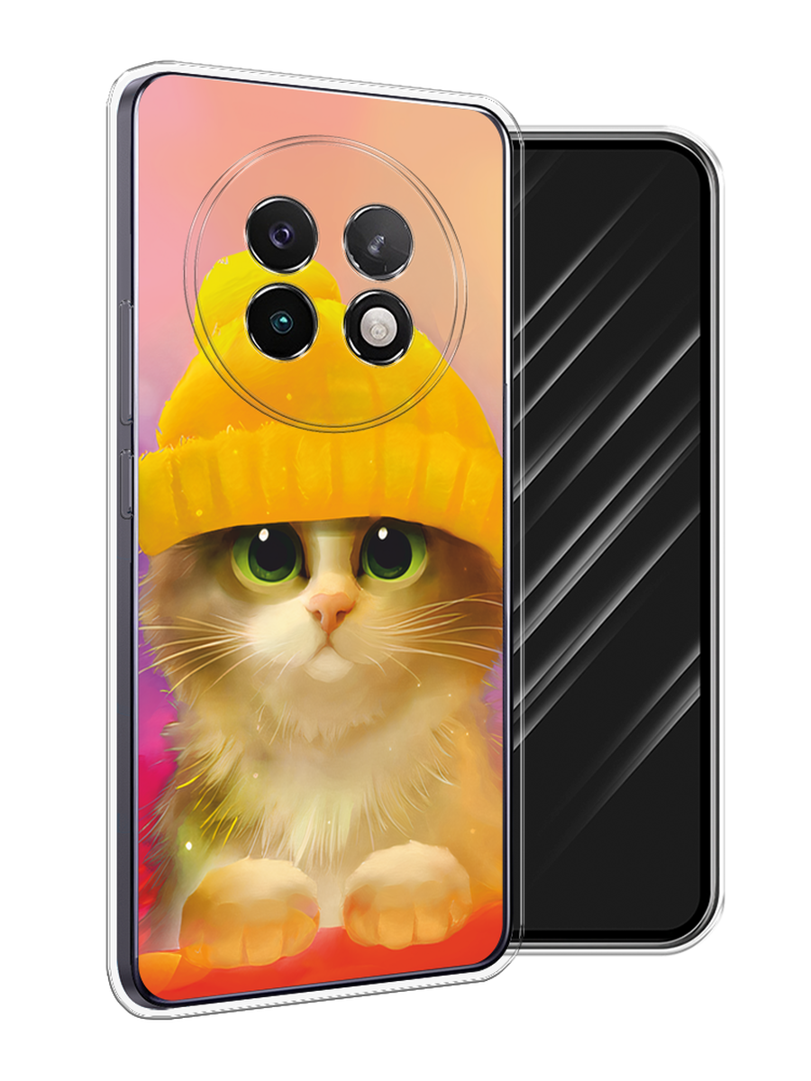 

Чехол Awog на Realme 13+ "Котенок в желтой шапке", Желтый, 2518750-1