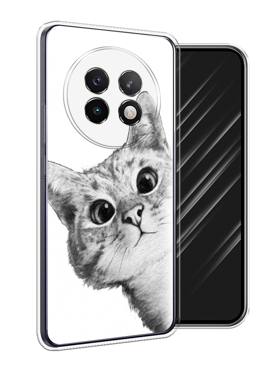 

Чехол Awog на Realme 13+ "Кот рисунок черно-белый", Черный, 2518750-1