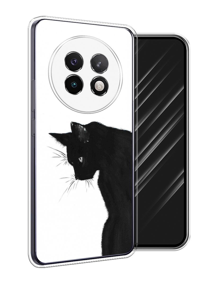 

Чехол Awog на Realme 13+ "Black cat", Черный;белый, 2518750-1