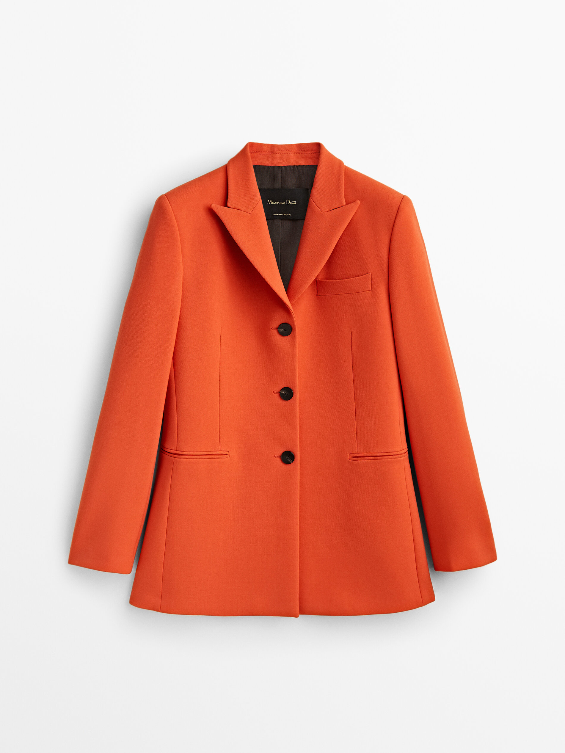 

Блейзер женский Massimo Dutti 06024674615 оранжевый 42, 06024674615