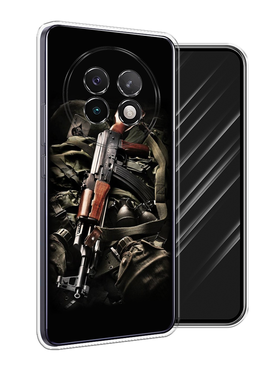 

Чехол Awog на Realme 13+ "Автомат", Черный;коричневый;серый, 2518750-1
