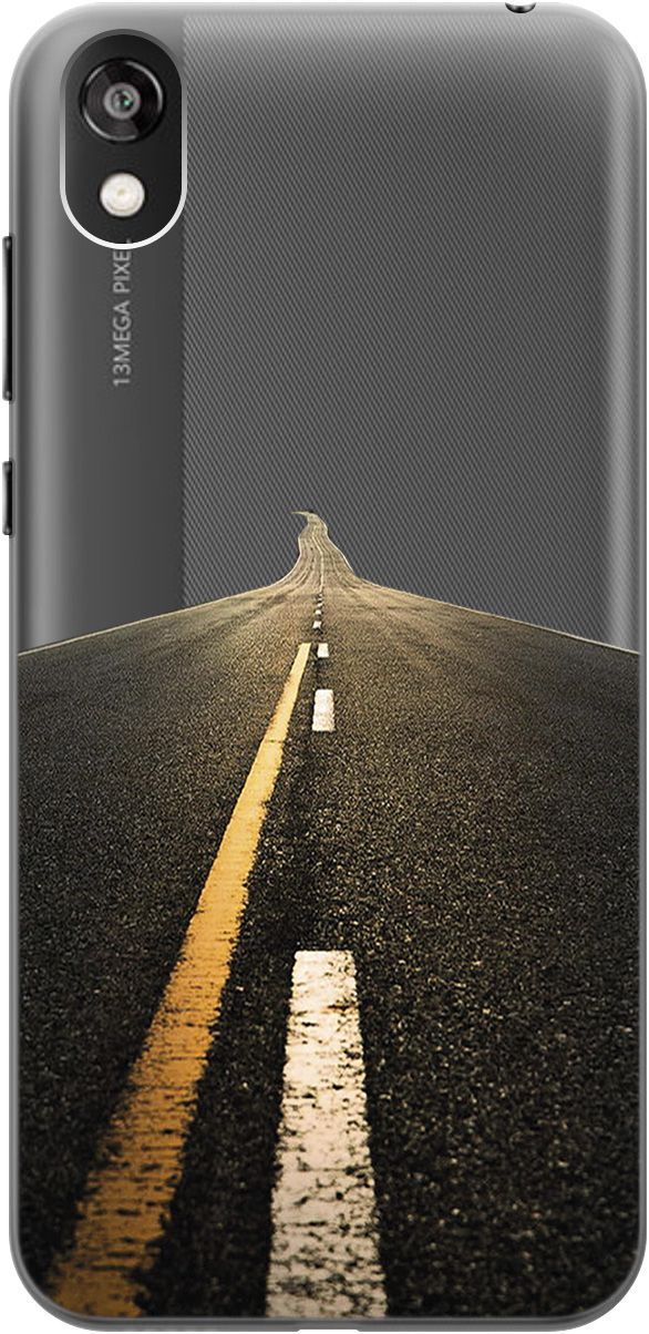 

Чехол на Honor 8S/Huawei Y5 (2019) "Road" прозрачный, Прозрачный;коричневый, 5270