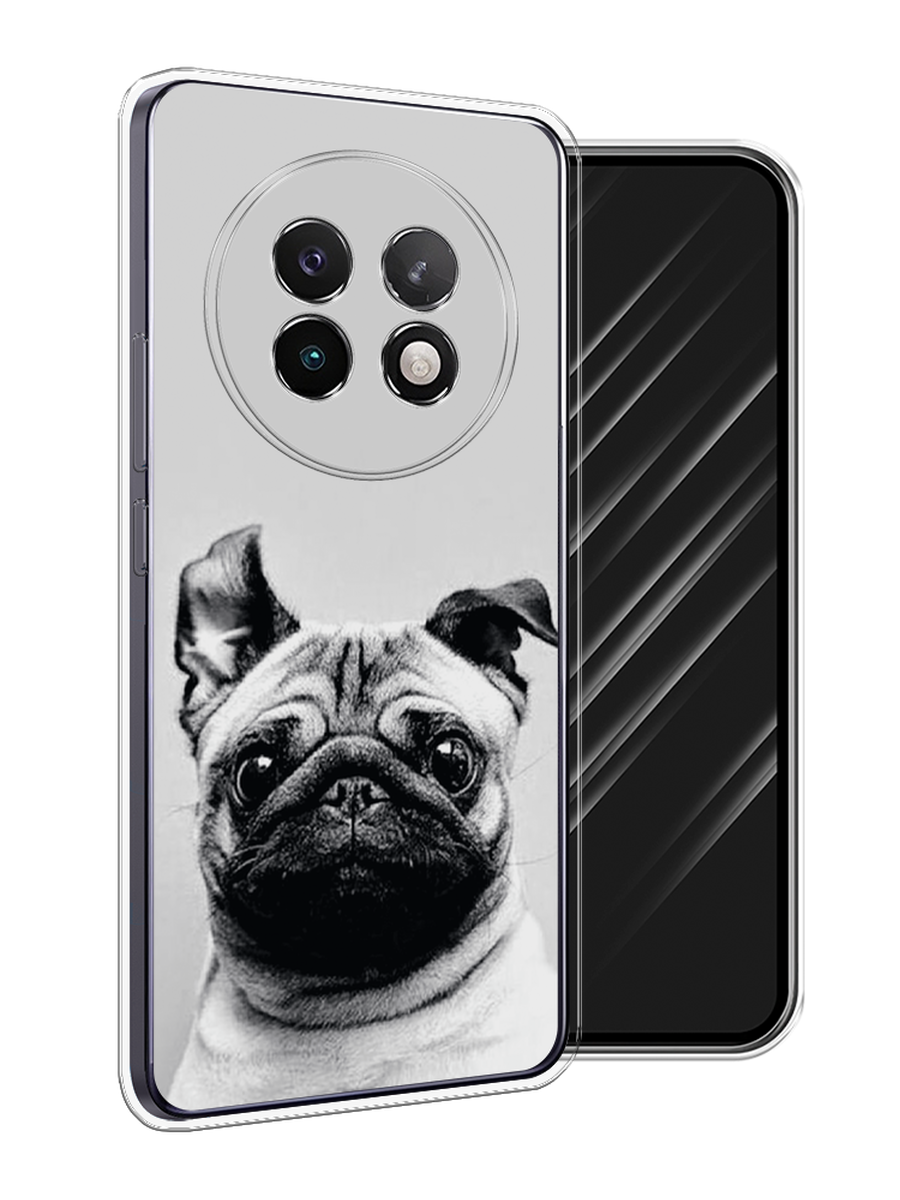 

Чехол Awog на Realme 13+ "Ушастый мопс", Серый, 2518750-1