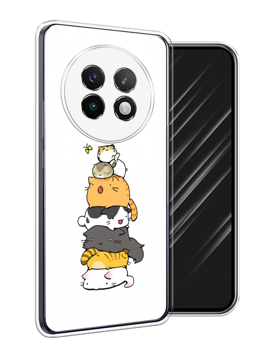 

Чехол Awog на Realme 13+ "Бутерброд из котиков", Коричневый;белый;серый, 2518750-1