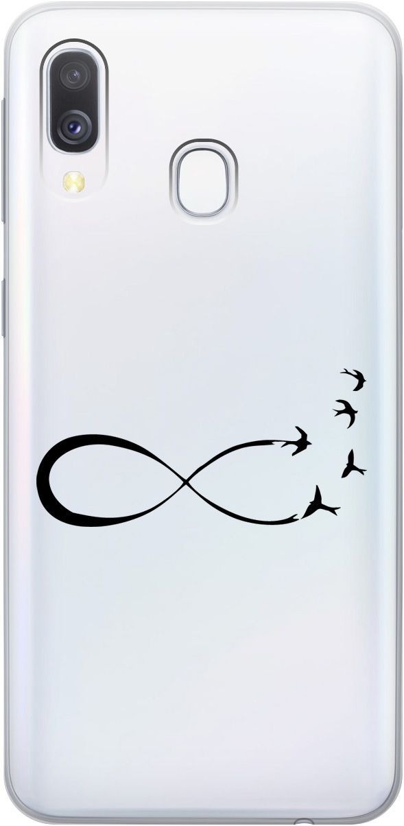 

Чехол на Honor 8A/8A Pro/Huawei Y6 (2019)/Y6 Prime (2019) "Infinity" прозрачный, Прозрачный;черный, 5278